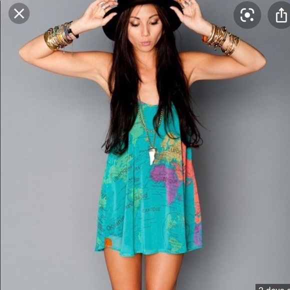 Show Me Your MuMu Dresses & Skirts - Show Me Your Mumu map print dress - M